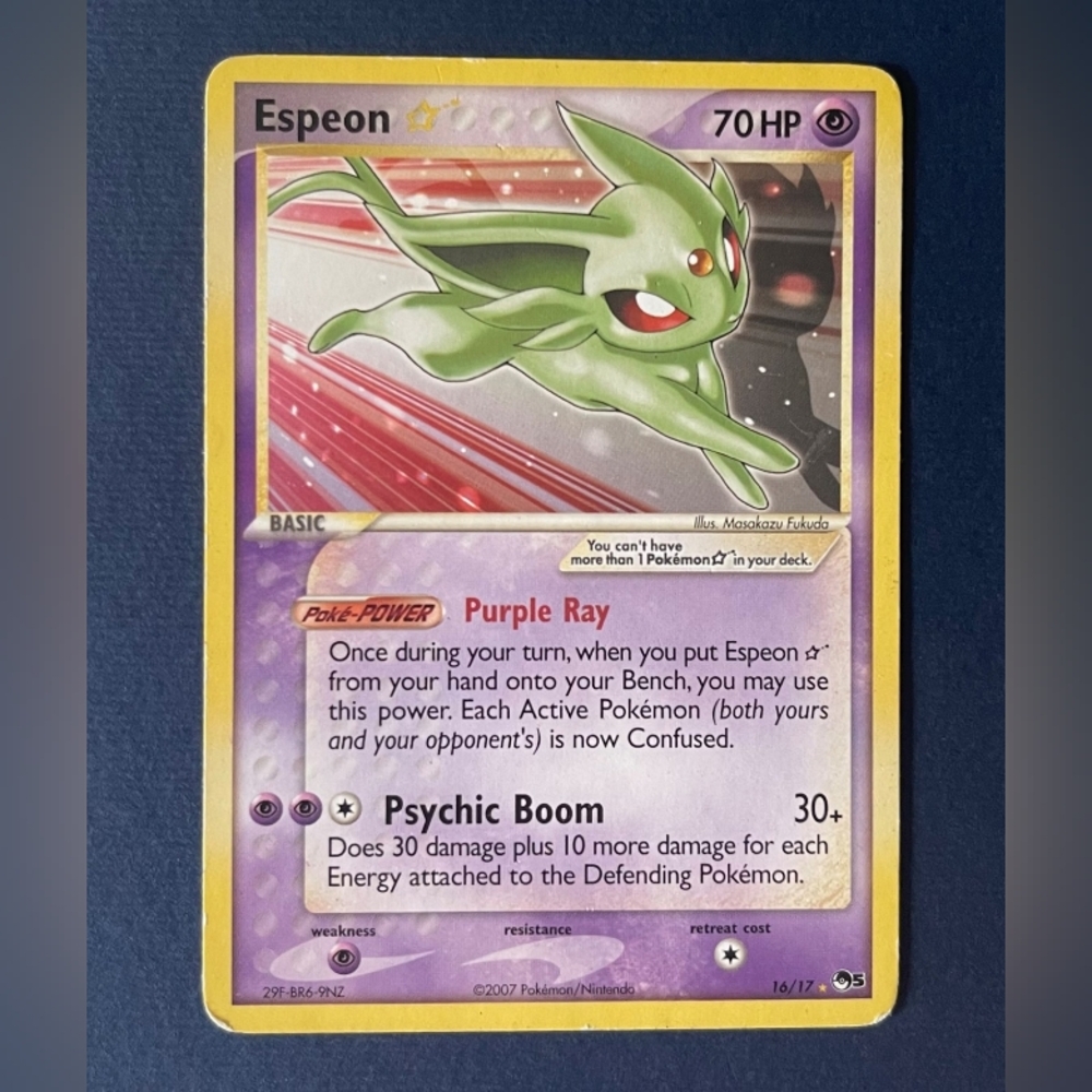 ⭐ULTRA RARE Espeon Gold Star Pokemon Card⭐